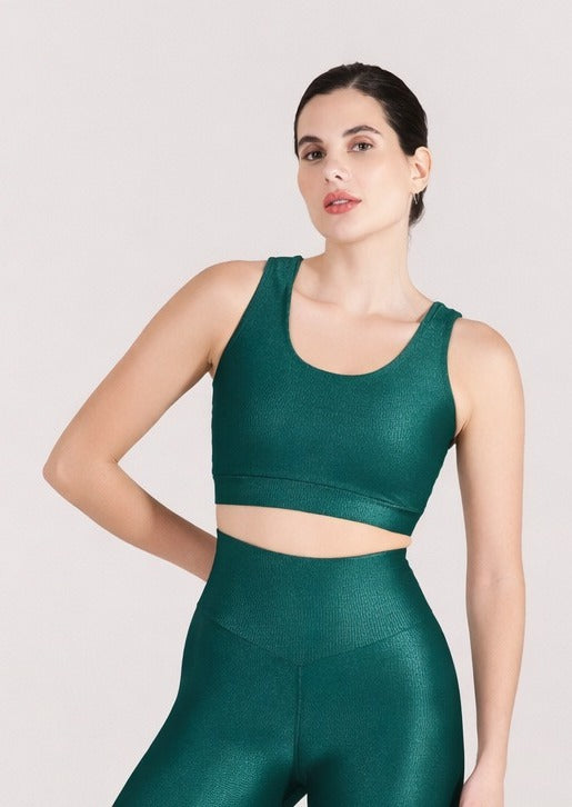 Top Thay Reto Verde Escuro