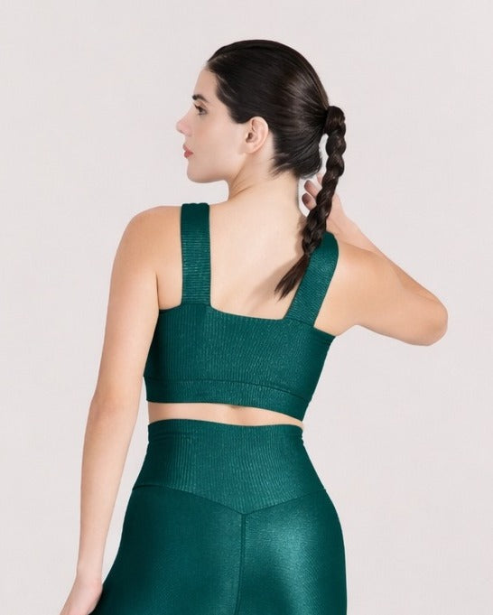 Top Thay Reto Verde Escuro