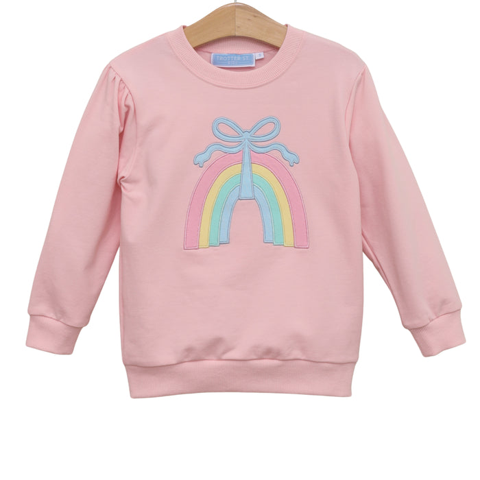 Trotter Street French Terry Pullover-Rainbow