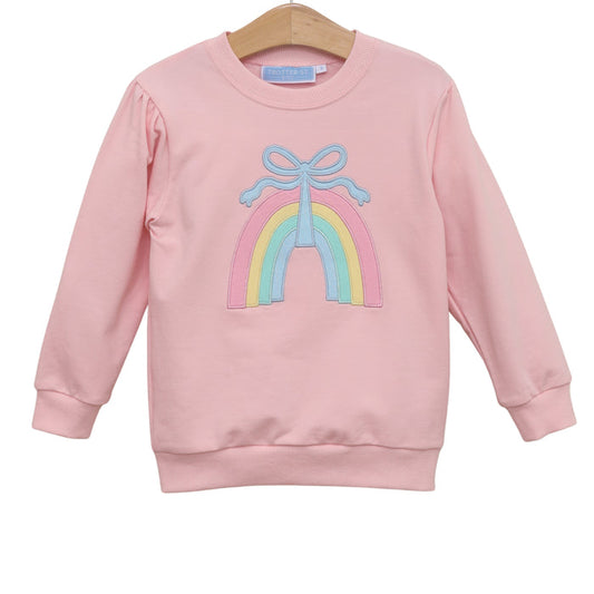 Trotter Street French Terry Pullover-Rainbow