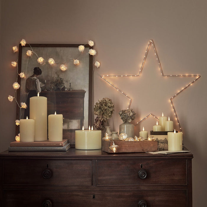 TruGlow® Ivory LED 3 Wick Candle