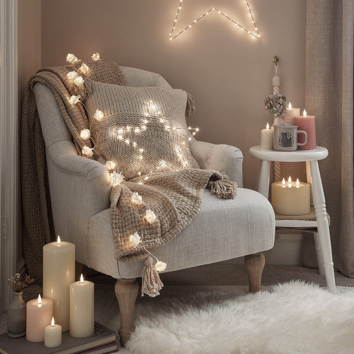 TruGlow® Ivory LED 3 Wick Candle