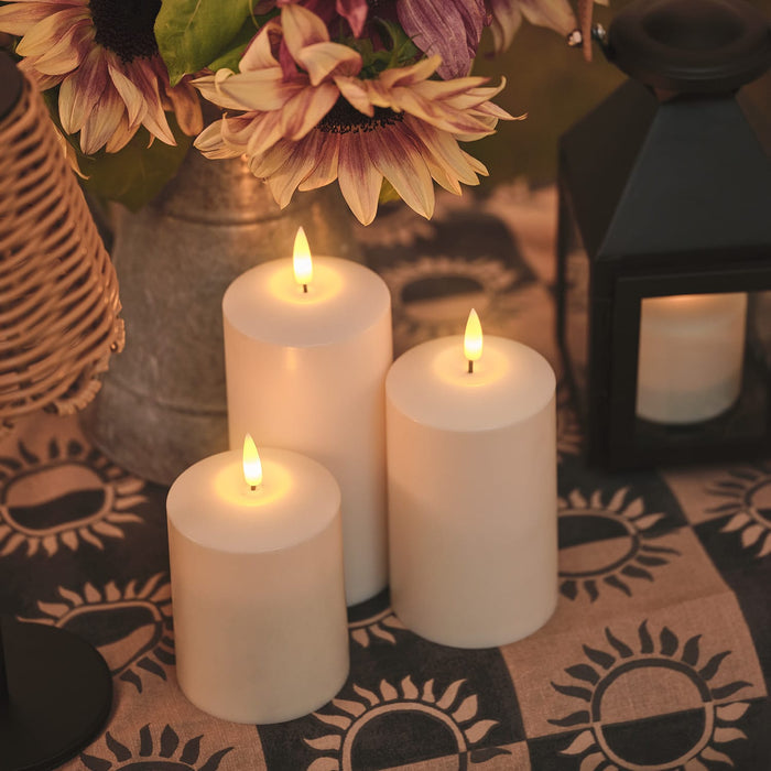 TruGlow® Waterproof Outdoor Candle Trio With Remote Control