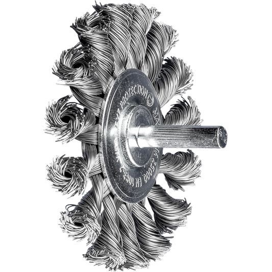 Twisted Wire Brush Shaft Mounted 6mm x 70mm