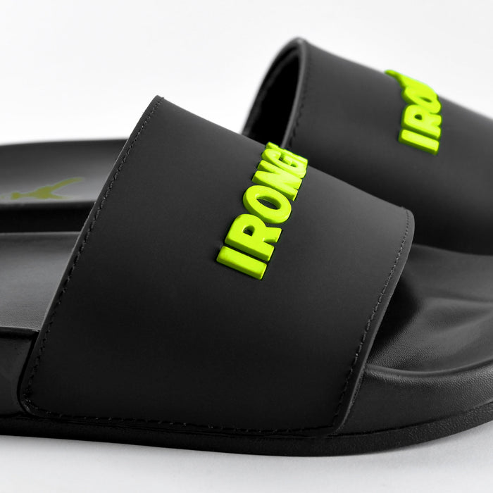 Unisex Signature Slides Black/Neon - IRONGEAR Fitness