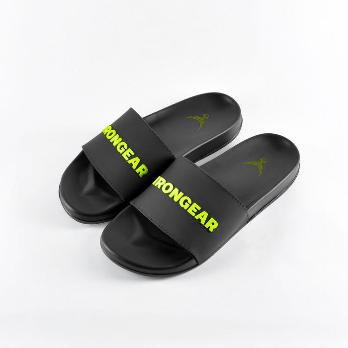 Unisex Signature Slides Black/Neon - IRONGEAR Fitness