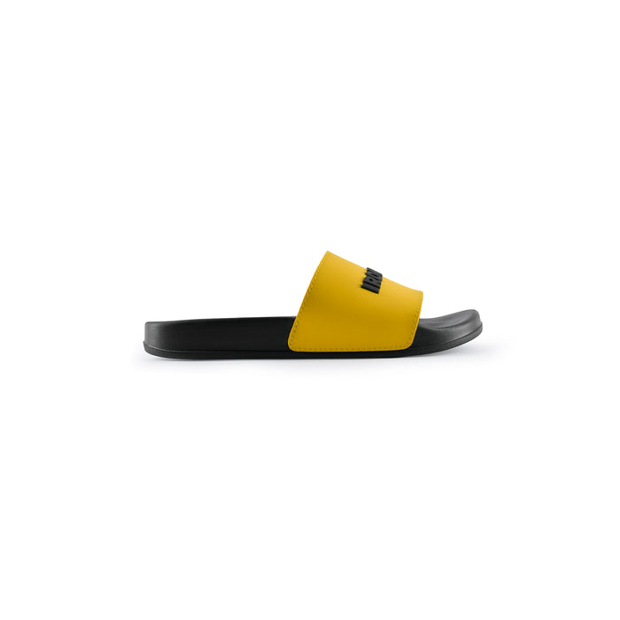 Unisex Signature Slides Black/Yellow - IRONGEAR Fitness