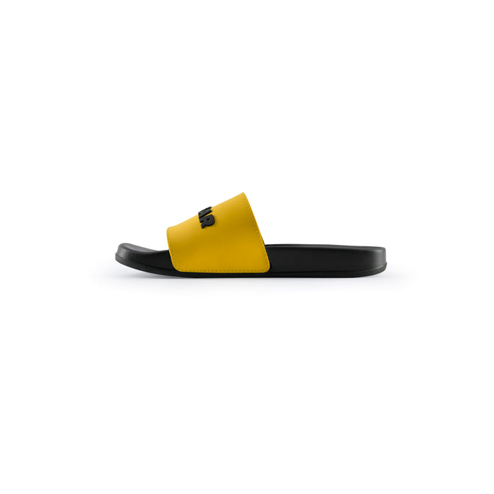 Unisex Signature Slides Black/Yellow - IRONGEAR Fitness