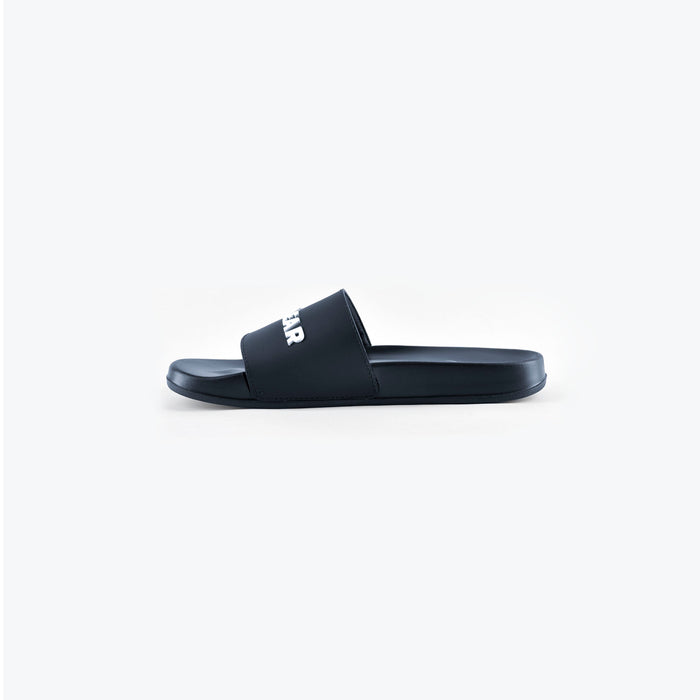 Unisex Signature Slides Navy/White - IRONGEAR Fitness