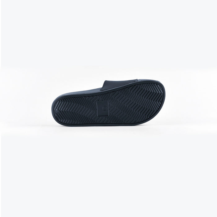 Unisex Signature Slides Navy/White - IRONGEAR Fitness