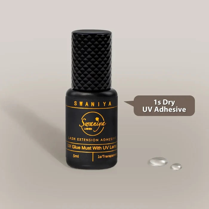 UV Lash Glue — Fume-Free Instant Cure Adhesive for Sensitive Clients| Swaniya Lashes