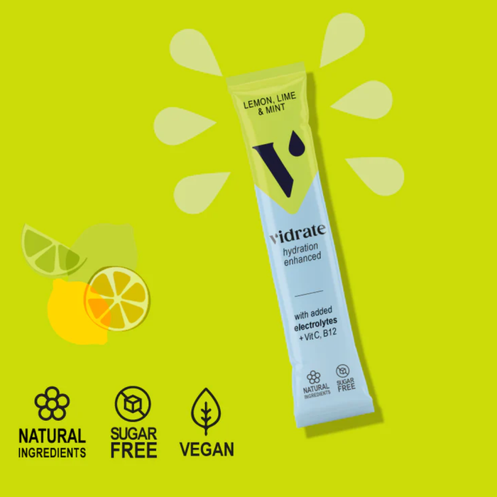 Vidrate Lemon Lime & Mint Hydration Sachets 10 Sachets