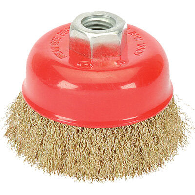 Vires Cup Wire Brush M14 - crimped – 125mm