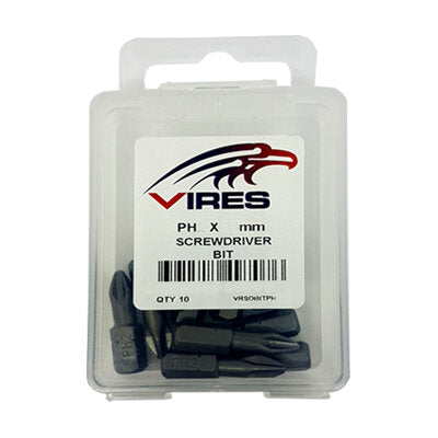 Vires PH2 25mm Screwdriver Bit Set 10pce