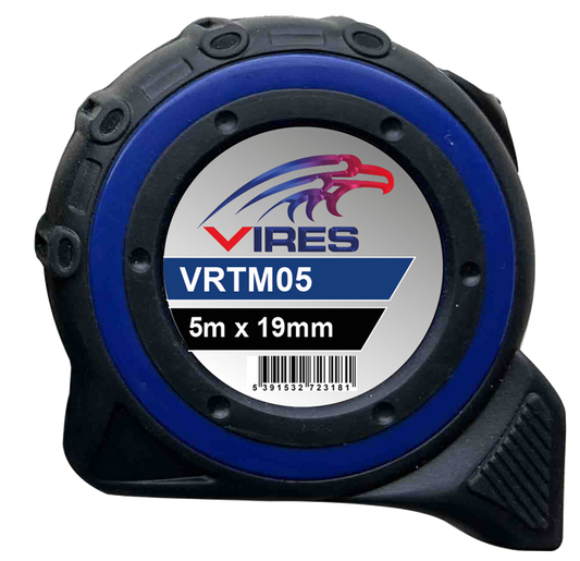 Vires Professional Tape Measure 5.0m x 19mm
