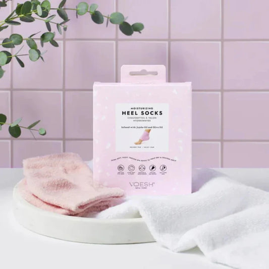 MOISTURIZING HEEL SOCKS PINK