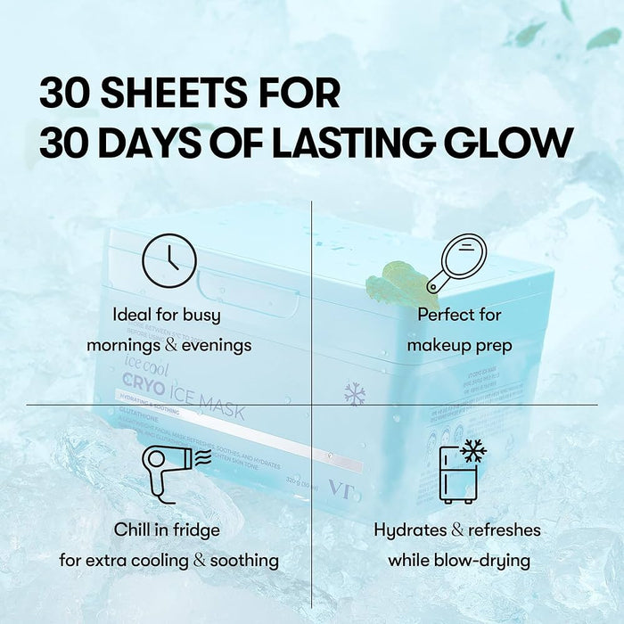 VT Cosmetics Cryo Ice Mask (30 Sheets) قناع الثلج من في تي كوزمتكس - Princess Cosmetics Qatar