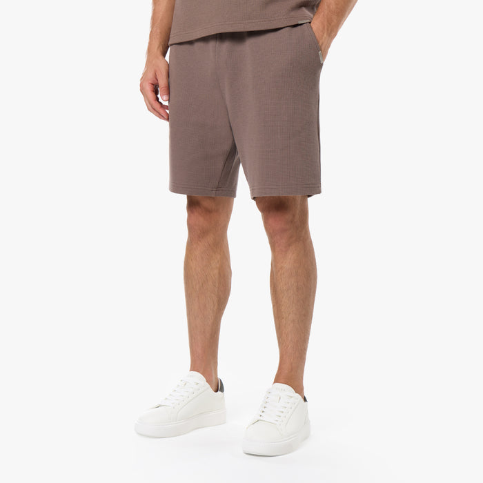 Waffle Knit Short | Warm Brown