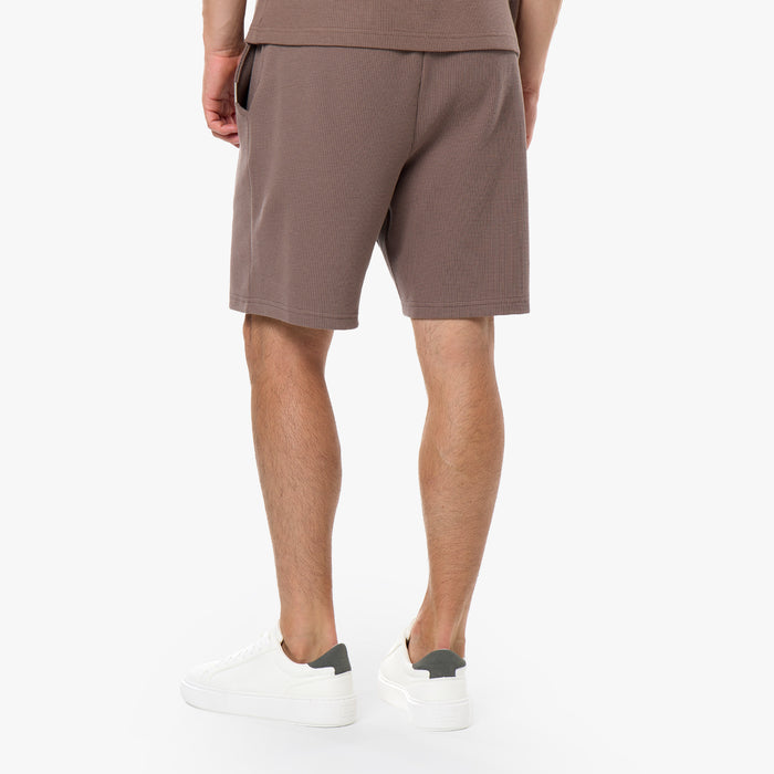 Waffle Knit Short | Warm Brown