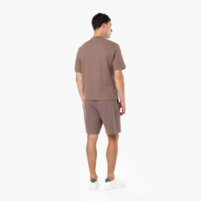 Waffle Knit Short | Warm Brown