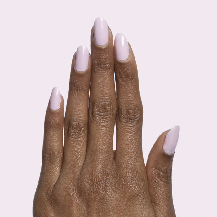 wait does it come in pink? manicure showing smooth baby pink gel polish on natural nails