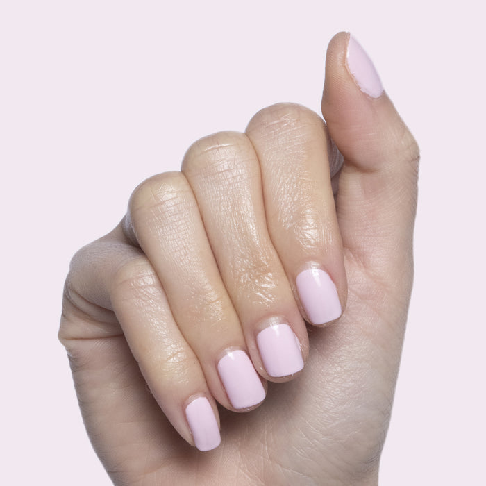 wait does it come in pink? manicure featuring smooth baby pink gel polish with a long-lasting finish on natural nails