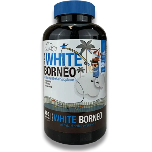 WHITE BORNEO BUMBLE BEE KRATOM | 500 CAPSULES