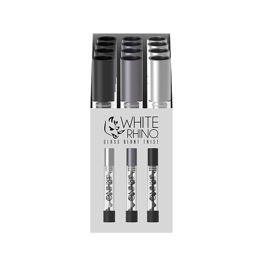 WHITE RHINO GLASS BLUNT TWIST | 12CT