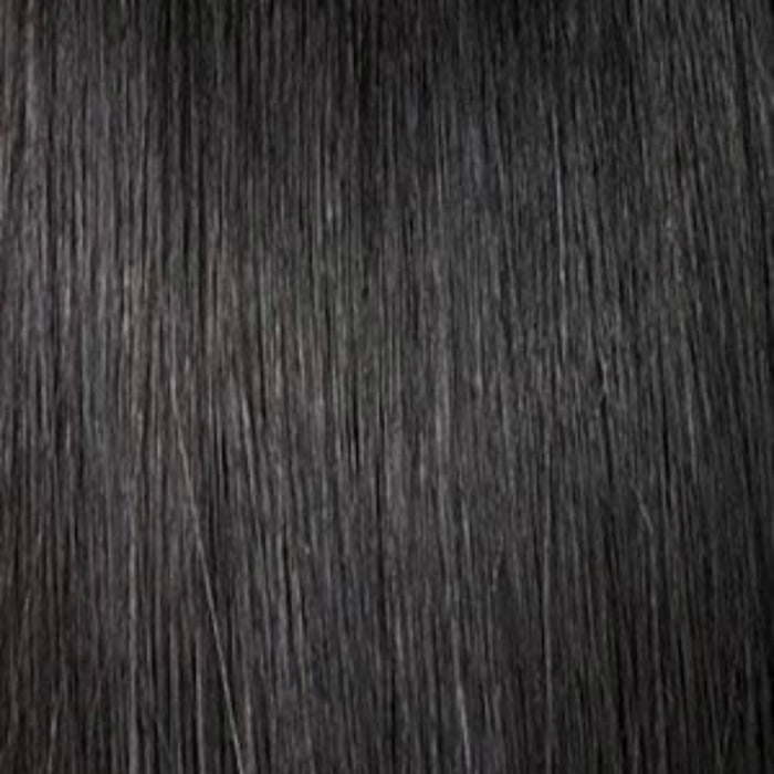 SENSATIONNEL bare lace wig 6x5 straight natural black hair close up texture showing smooth silky strands