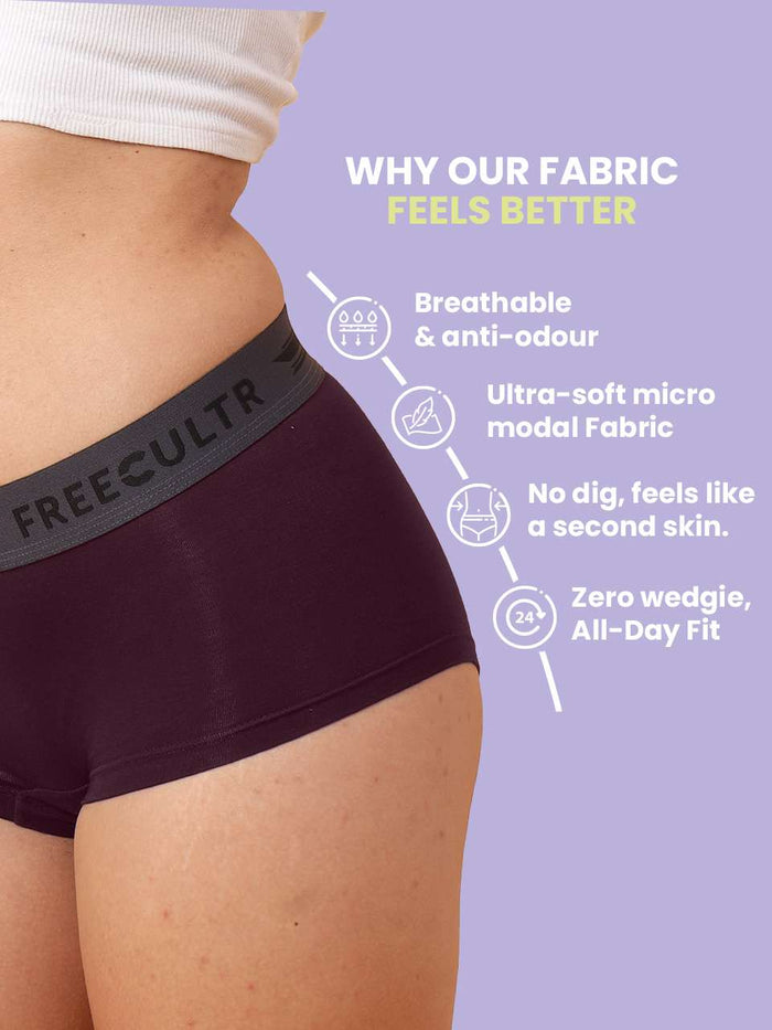 Women Micro Modal Boxer Brief (Pack of 1)