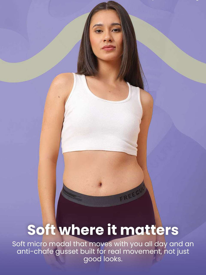 Women Micro Modal Boxer Brief (Pack of 1)