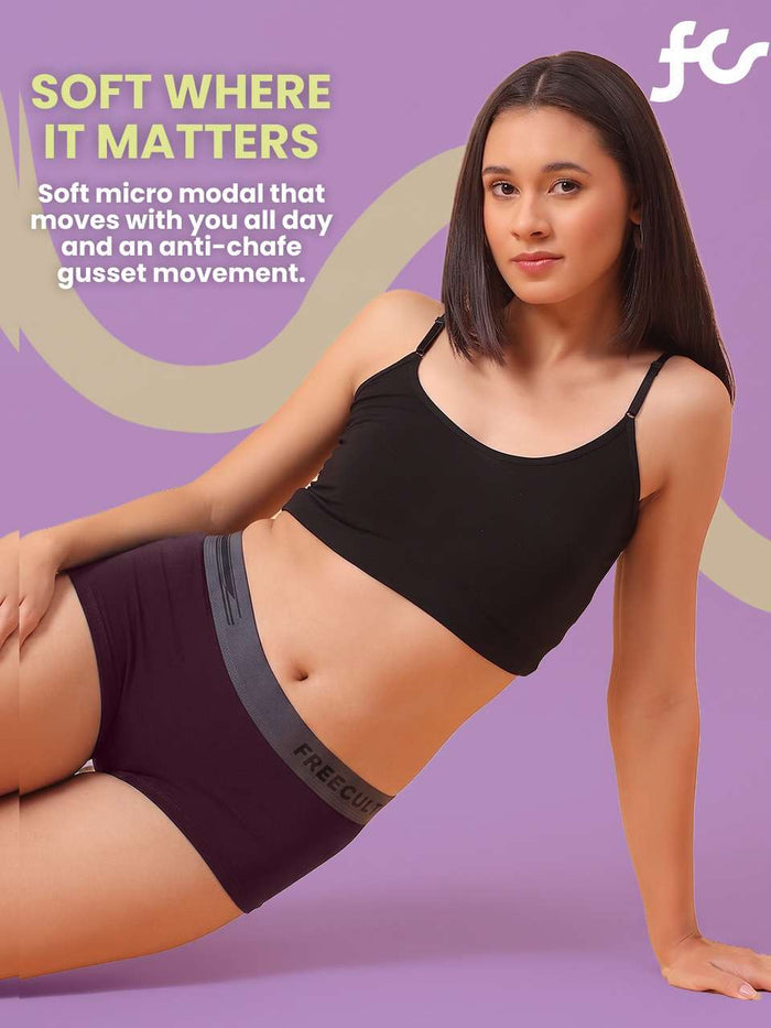 Women Micro Modal Boxer Brief (Pack of 1)