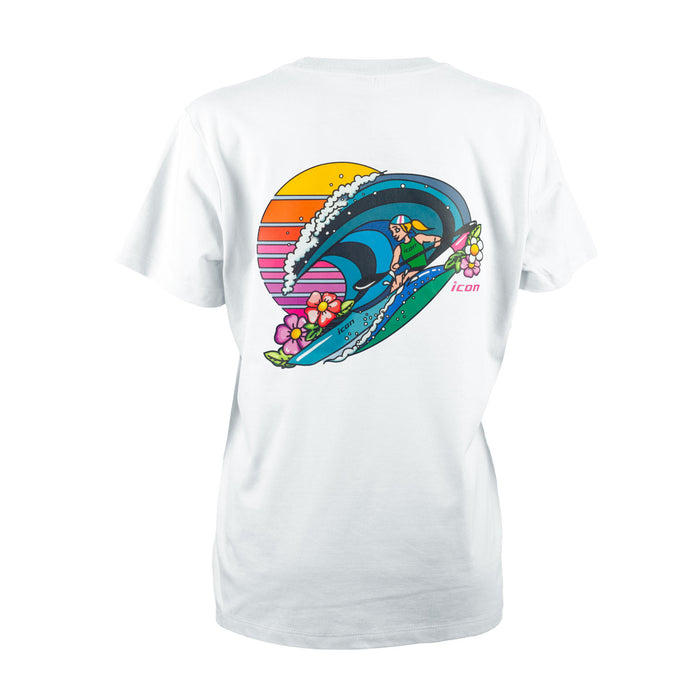 Women's Softstyle® Cotton 'Miss ICON' Surf T-Shirt