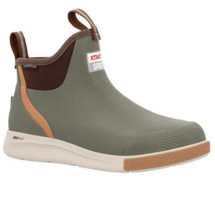 XTRATUF ANKLE DECK BOOTS IN OLIVE