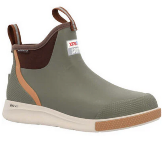 XTRATUF ANKLE DECK BOOTS IN OLIVE
