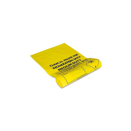 Yellow Clinical Waste Bags Per/200