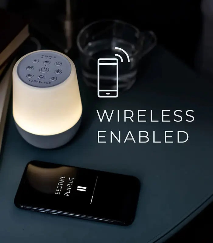 Yogasleep Duet Bluetooth White Noise Machine with adjustable night light for better sleep and soothing sounds