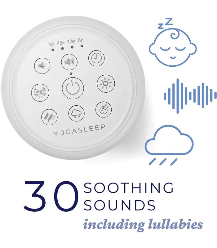 Yogasleep Duet White Noise Machine with Bluetooth and night light for restful sleep and relaxation at home or on the go