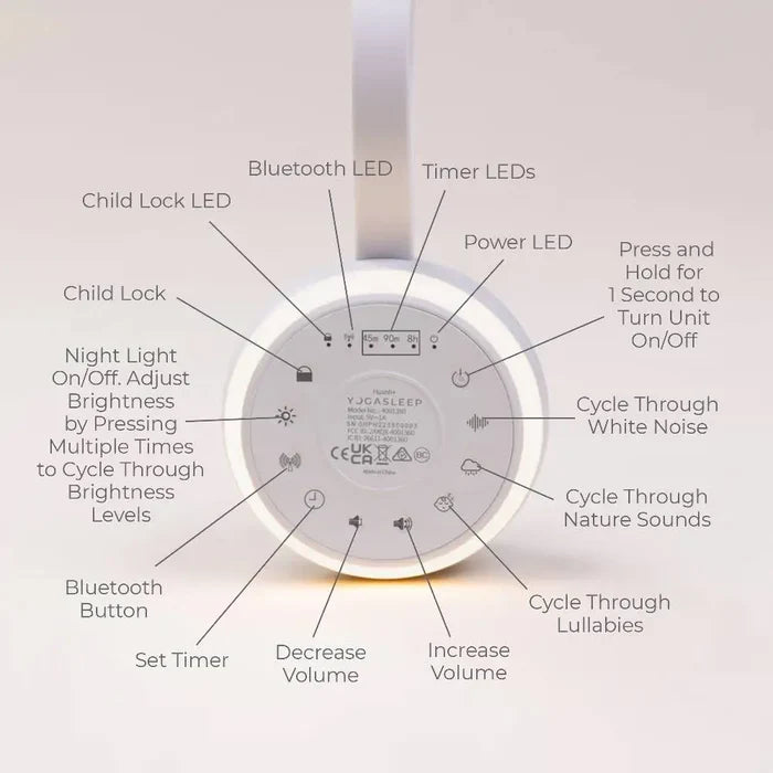Yogasleep Hushh+ Sound Machine + Nightlight