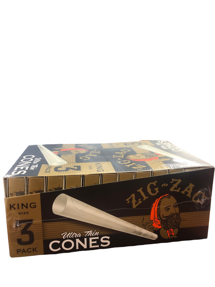 ZIG- ZAG | KING SIZE ULTRA THIN CONES | 24pk | 3 ct