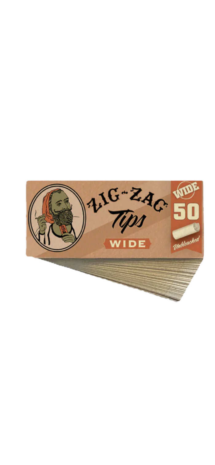 ZIG ZAG | WIDE TIPS UNBLEACHED | 50 PK