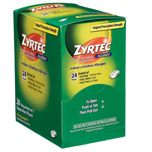 ZYRTEC 20PK 1CT DISPENSER